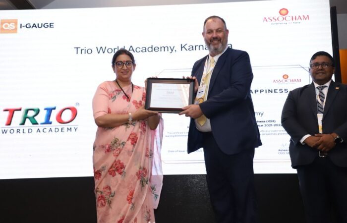 TRIO World Academy honoured with “Institution of Happiness” award from QS I-GAUGE