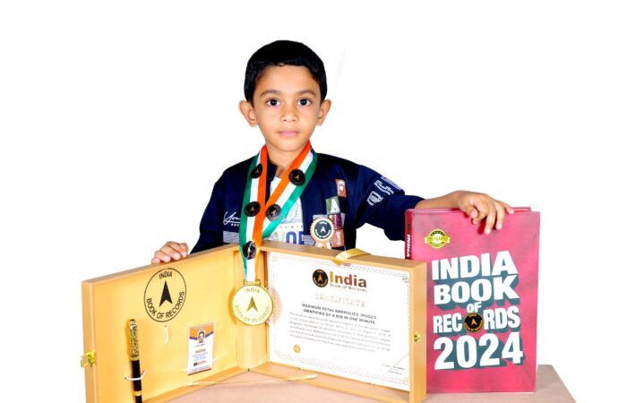 Trio World School Student enters India Book of Records for most foetal anomalies identified by a child in 1 minute